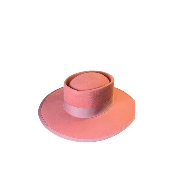 OLIVE & PIQUE - WOOL FELT TELESCOPE GAMBLER (BOLERO) HAT - Picture 3 of 6